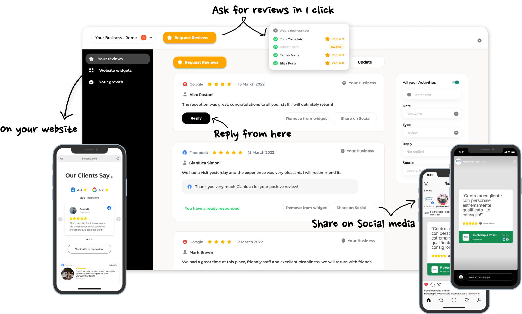 Award winning review management platform